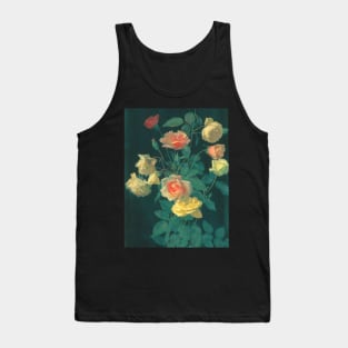 Beautiful Roses Painting Tank Top